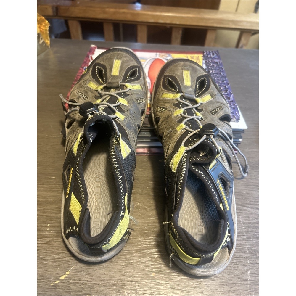 Merrel J65233 Castle Rock Green Oasis Mens Hiking Walking Shoes Size 9.5